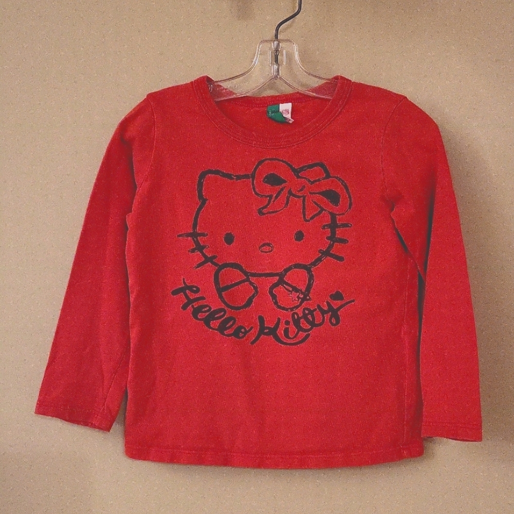 Hello Kitty red long sleeve tee shirt